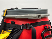 Recreational Barrel Works 60L Red Barrel and Expedition Harness Package